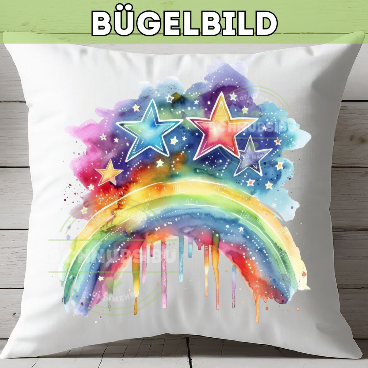 Bügelbild Regenbogen